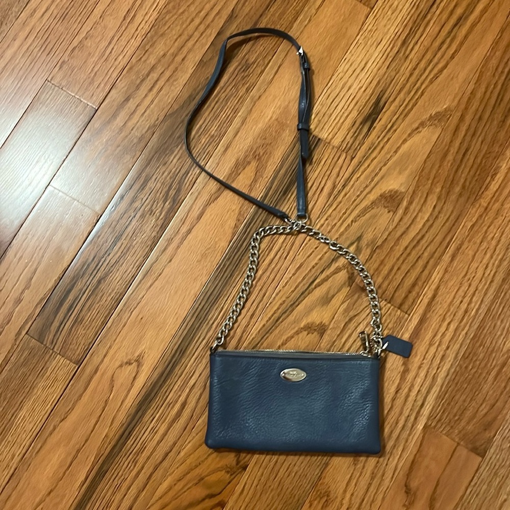 Blue Coach Crossbody Purse